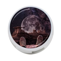 In The Cosmos Moon Sci-fi Space Sky 4-port Usb Hub (two Sides) by Cendanart