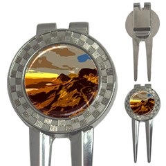 Scotland Monti Mountains Mountain 3-in-1 Golf Divots by Cendanart