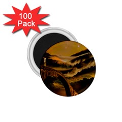 Bridge Of Regret 1 75  Magnets (100 Pack)  by Cendanart