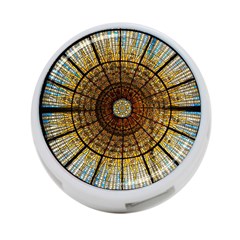 Barcelona Glass Window Stained Glass 4-port Usb Hub (two Sides) by Cendanart