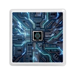 Circuit Board Motherboard Memory Card Reader (square) by Cemarart
