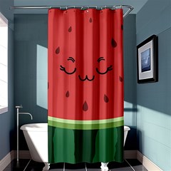 Watermelon Lock Love Shower Curtain 36  X 72  (stall)  by Cemarart