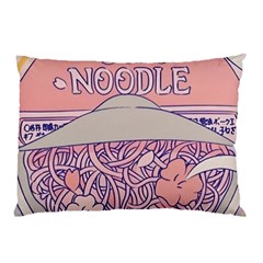 Ramen Kawaii Aesthetic Pink Pillow Case (two Sides) by Cemarart