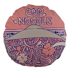 Ramen Kawaii Aesthetic Pink Large 18  Premium Round Cushions by Cemarart