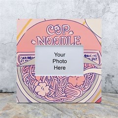 Ramen Kawaii Aesthetic Pink White Box Photo Frame 4  X 6  by Cemarart