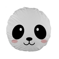 Cute Panda Love Animal Standard 15  Premium Round Cushions by Ndabl3x