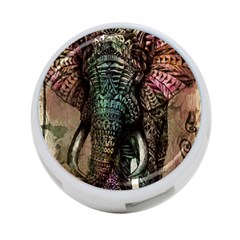 Tribal Elephant 4-port Usb Hub (two Sides) by Ndabl3x