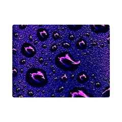 Purple Waterdrops Water Drops Premium Plush Fleece Blanket (mini) by Cemarart
