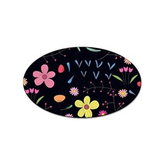 Beautiful Flower Plants Aesthetic Secret Garden Sticker (oval) by Grandong