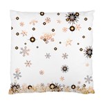 Golden-snowflake Standard Cushion Case (Two Sides) Back