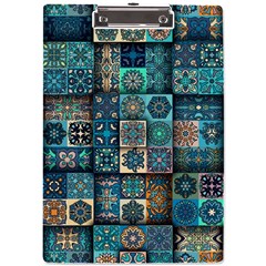 Texture Pattern Abstract Colorful Digital Art A4 Acrylic Clipboard by Ndabl3x