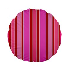 Stripes-4 Standard 15  Premium Round Cushions by nateshop