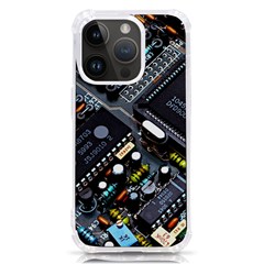 Motherboard Board Circuit Electronic Technology Iphone 14 Pro Tpu Uv Print Case by Cemarart