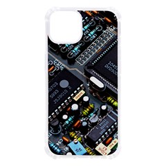 Motherboard Board Circuit Electronic Technology Iphone 13 Tpu Uv Print Case by Cemarart