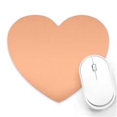 Peach Fuzz 2024 Heart Mousepad by dressshop