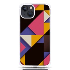 Retro Colorful Background, Geometric Abstraction Iphone 13 Tpu Uv Print Case