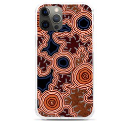 Authentic Aboriginal Art - Pathways Iphone 12 Pro Max Tpu Uv Print Case by hogartharts