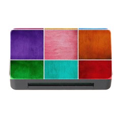 Colorful Squares, Abstract, Art, Background Memory Card Reader With Cf by nateshop