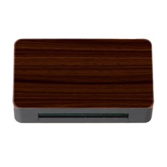 Dark Brown Wood Texture, Cherry Wood Texture, Wooden Memory Card Reader With Cf by nateshop