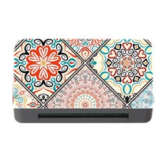 Flowers Pattern, Abstract, Art, Colorful Memory Card Reader With Cf by nateshop