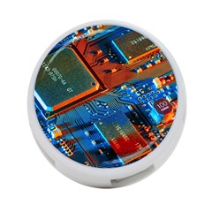 Gray Circuit Board Electronics Electronic Components Microprocessor 4-port Usb Hub (two Sides) by Cemarart