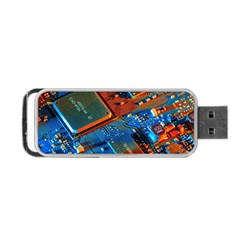Gray Circuit Board Electronics Electronic Components Microprocessor Portable Usb Flash (one Side) by Cemarart