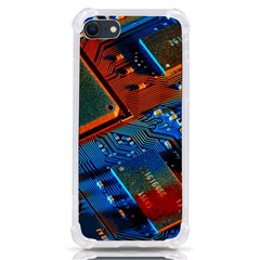 Gray Circuit Board Electronics Electronic Components Microprocessor Iphone Se by Cemarart
