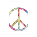 Flourish Decorative Peace Sign Memory Card Reader (Rectangular) Front