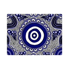 Authentic Aboriginal Art - Gathering Premium Plush Fleece Blanket (mini) by hogartharts