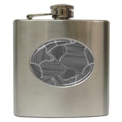 Authentic Aboriginal Art - Farm Lands 4 Hip Flask (6 Oz) by hogartharts