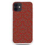 Hexagon Motif Geometric Tribal Style Pattern iPhone 12/12 Pro TPU UV Print Case Front