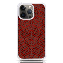 Hexagon Motif Geometric Tribal Style Pattern Iphone 13 Pro Tpu Uv Print Case by dflcprintsclothing