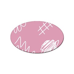 Elements Scribble Wiggly Lines Sticker (oval) by Cemarart