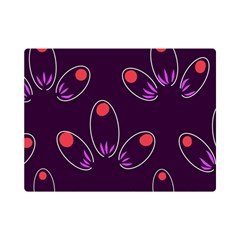 Pattern Petals Dots Print Seamless Premium Plush Fleece Blanket (mini) by Cemarart