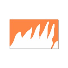 Orange Background Halloween Sticker (rectangular) by Cemarart