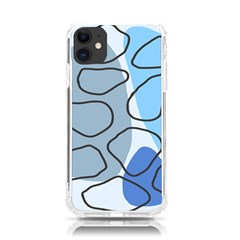 Boho Blue Deep Blue Artwork Iphone 11 Tpu Uv Print Case by Cemarart