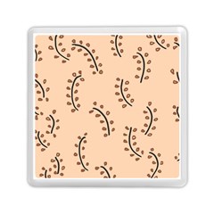 Leaves Plants Dots Pattern Memory Card Reader (square) by Cemarart