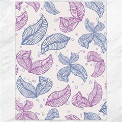 Leaves Line Art Background Canvas 12  X 16  by Cemarart