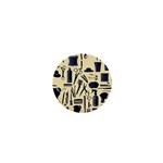 Elegant Hairdresser pattern cream 1  Mini Magnets Front