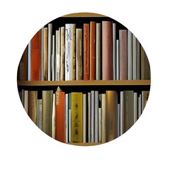 Book Nook Books Bookshelves Comfortable Cozy Literature Library Study Reading Reader Reading Nook Ro Mini Round Pill Box (pack Of 3) by Maspions