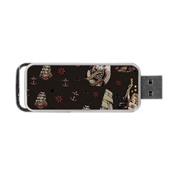 Vintage Tattoos Nautical Portable Usb Flash (one Side) by Apen