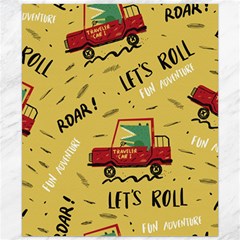 Childish Seamless Pattern With Dino Driver Canvas 20  X 24  by Apen
