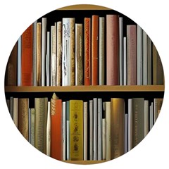 Book Nook Books Bookshelves Comfortable Cozy Literature Library Study Reading Reader Reading Nook Ro Round Trivet by Maspions