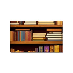 Book Nook Books Bookshelves Comfortable Cozy Literature Library Study Reading Room Fiction Entertain Sticker Rectangular (10 Pack) by Maspions