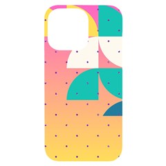 Abstract Geometric Bauhaus Polka Dots Retro Memphis Art Iphone 14 Pro Max Black Uv Print Case by Maspions