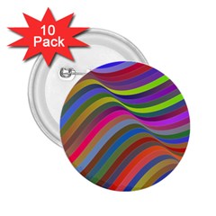 Psychedelic Surreal Background 2 25  Buttons (10 Pack)  by Askadina