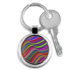 Psychedelic Surreal Background Key Chain (round) by Askadina