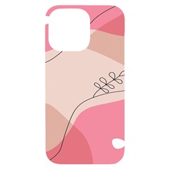 Pink Pattern Line Art Texture Minimalist Design Iphone 14 Pro Max Black Uv Print Case by Maspions