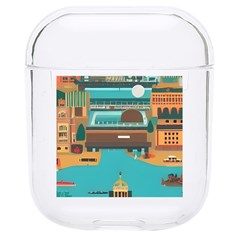 City Painting Town Urban Artwork Hard Pc Airpods 1/2 Case by Maspions