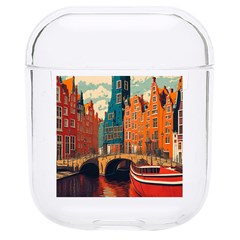 London England Bridge Europe Buildings Architecture Vintage Retro Town City Hard Pc Airpods 1/2 Case by Maspions